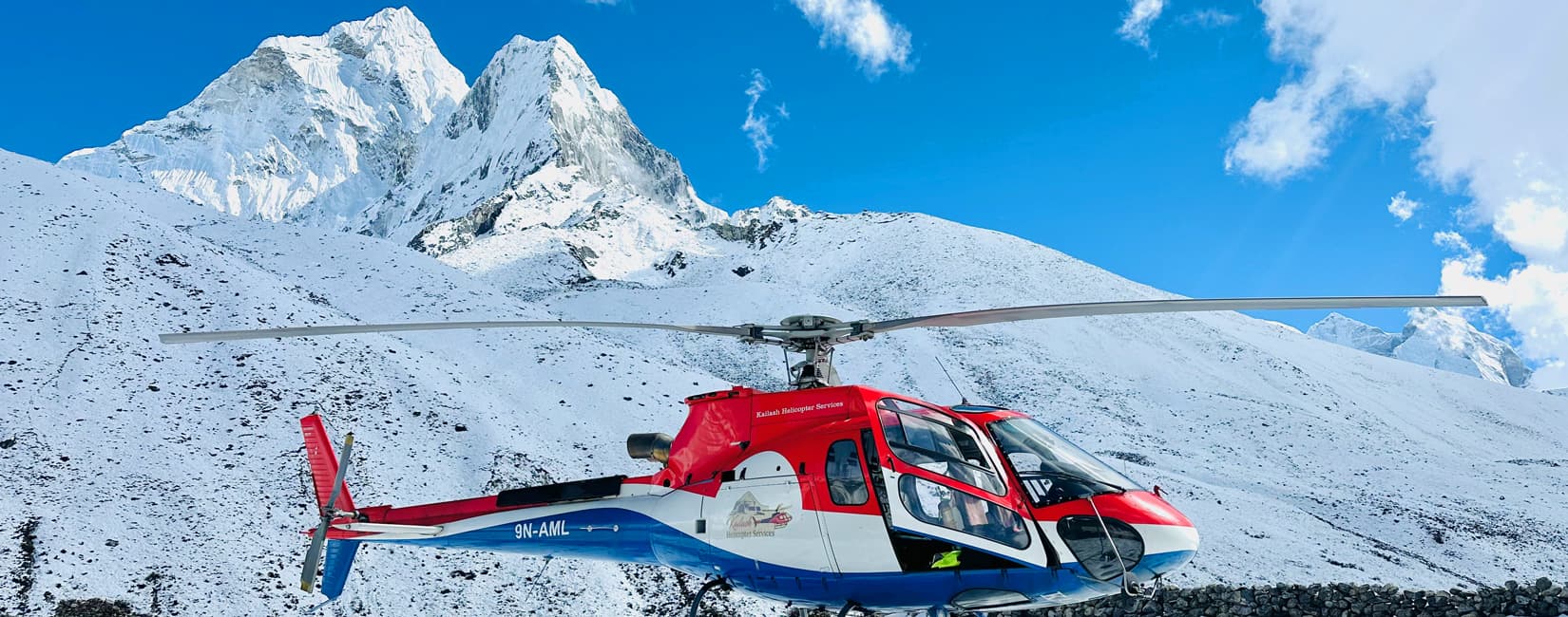 Heli Landing At Pheriche