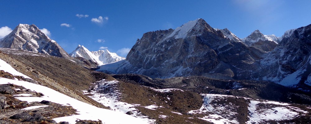 View of Everest 3 Passes Trek.