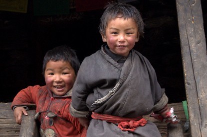 Childrens from Manaslu.