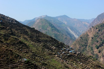 Terrace Village in Manaslu.