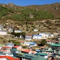 Namche Bazaar in Khumbu.