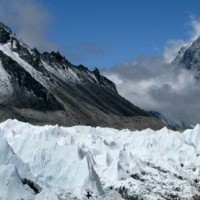 View of Mount Everest Base Camp.